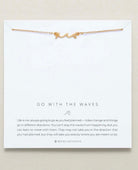 Go With Waves Necklace 14k Gold - PINK ARROWS