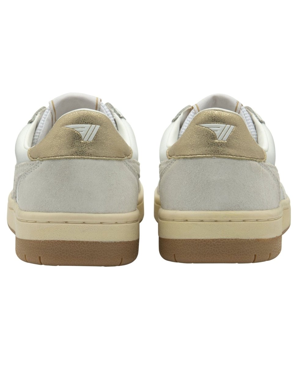 Gola Classics Women's Hawk Sneakers White/White/Gold - PINK ARROWS