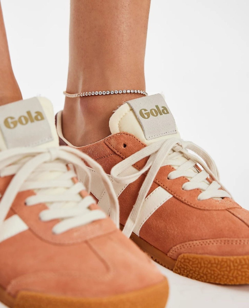 Gola Women's Elan Trainer Terracotta/Off White/Red Ochre - PINK ARROWS