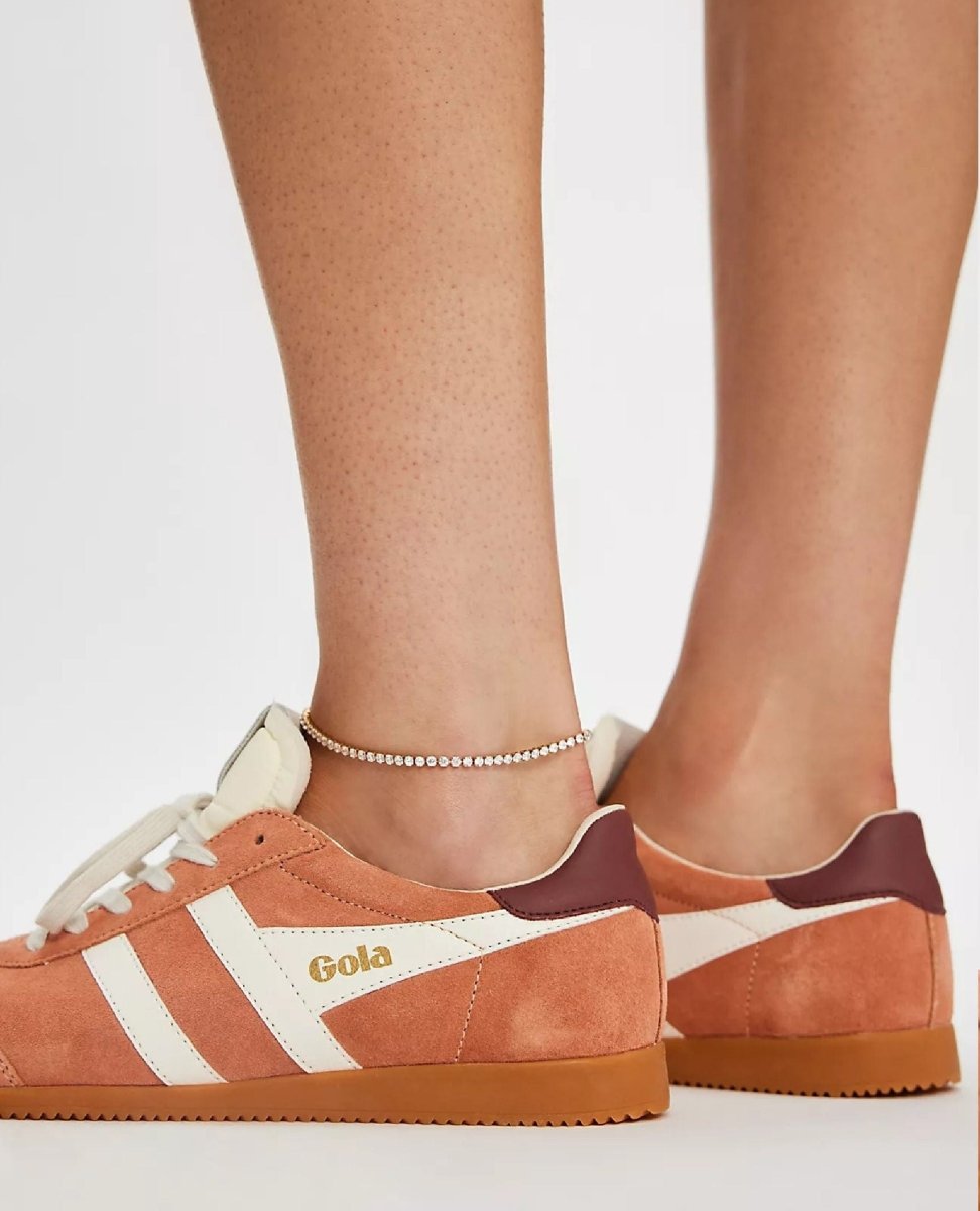 Gola Women's Elan Trainer Terracotta/Off White/Red Ochre - PINK ARROWS