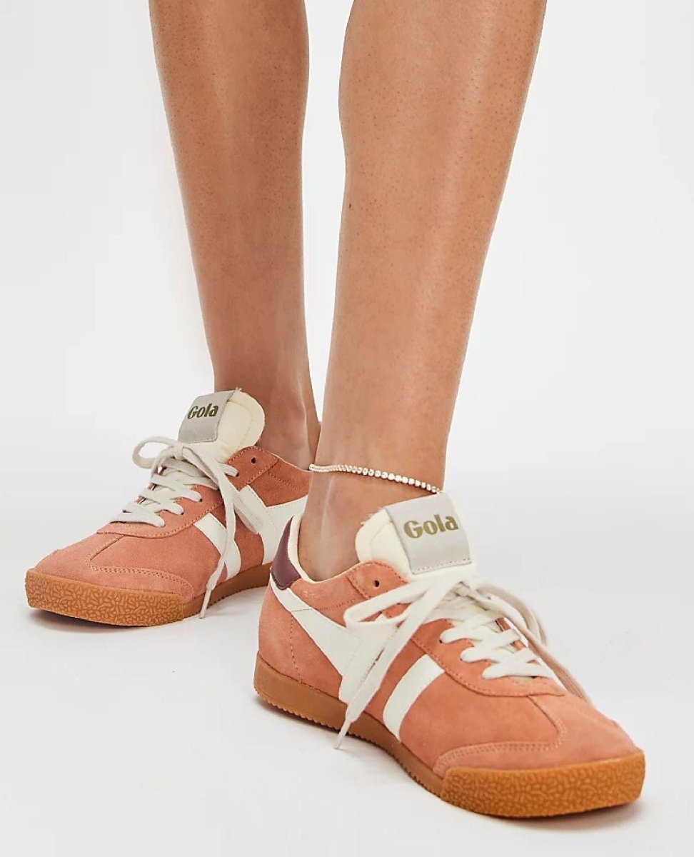Gola Women's Elan Trainer Terracotta/Off White/Red Ochre - PINK ARROWS