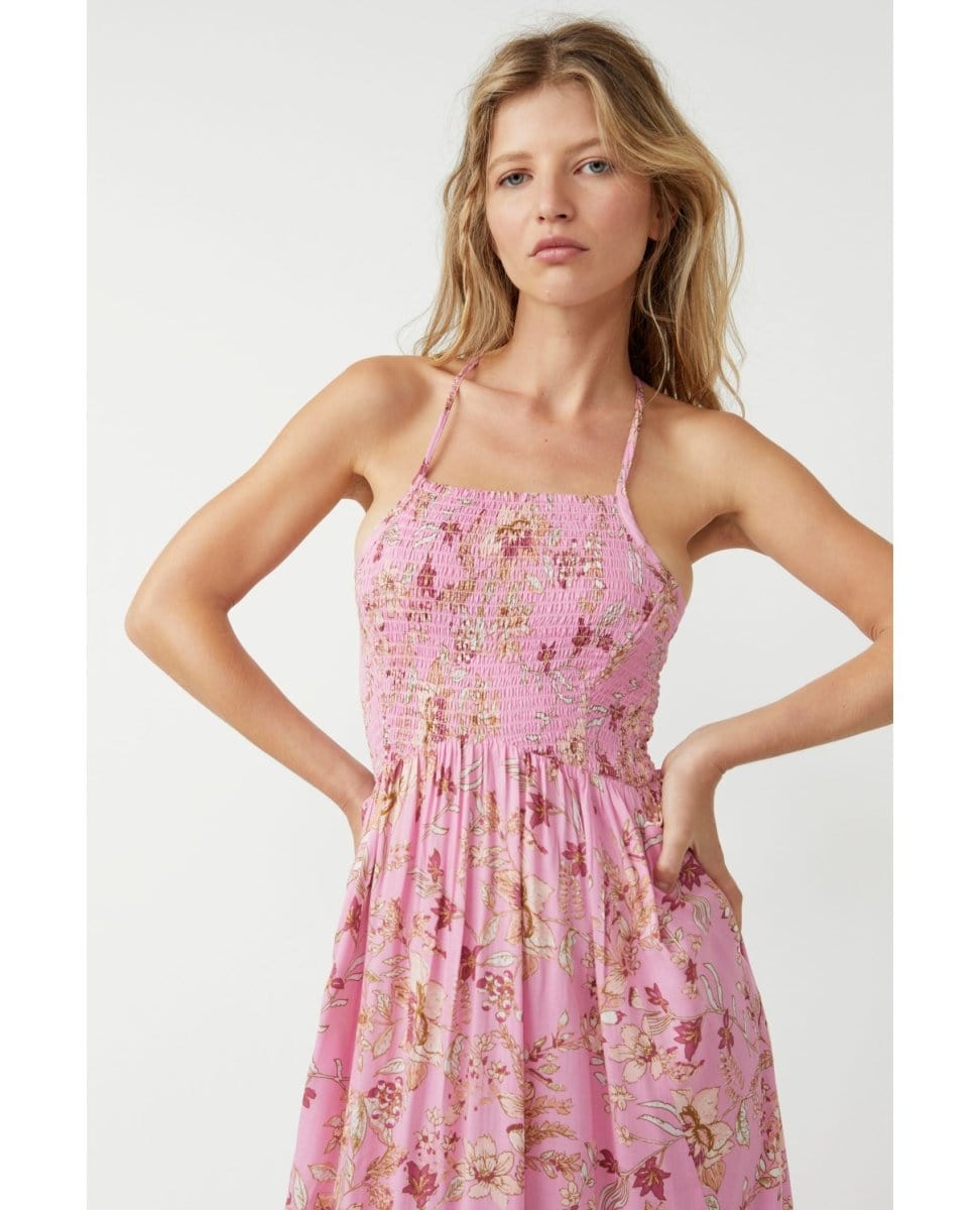 Heat Wave Printed Maxi Pink Combo - PINK ARROWS