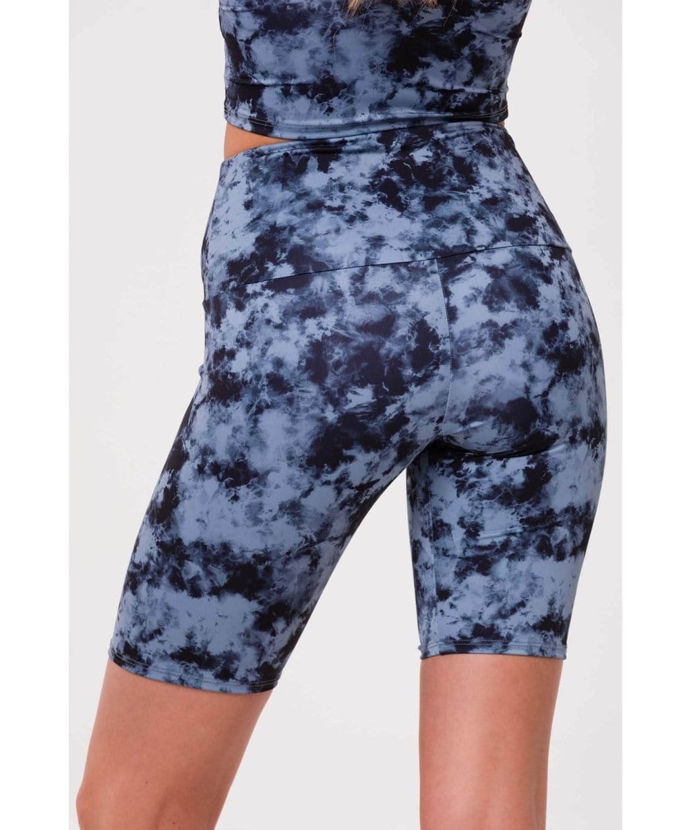 High Rise Bike Short Moonstone Wash - PINK ARROWS
