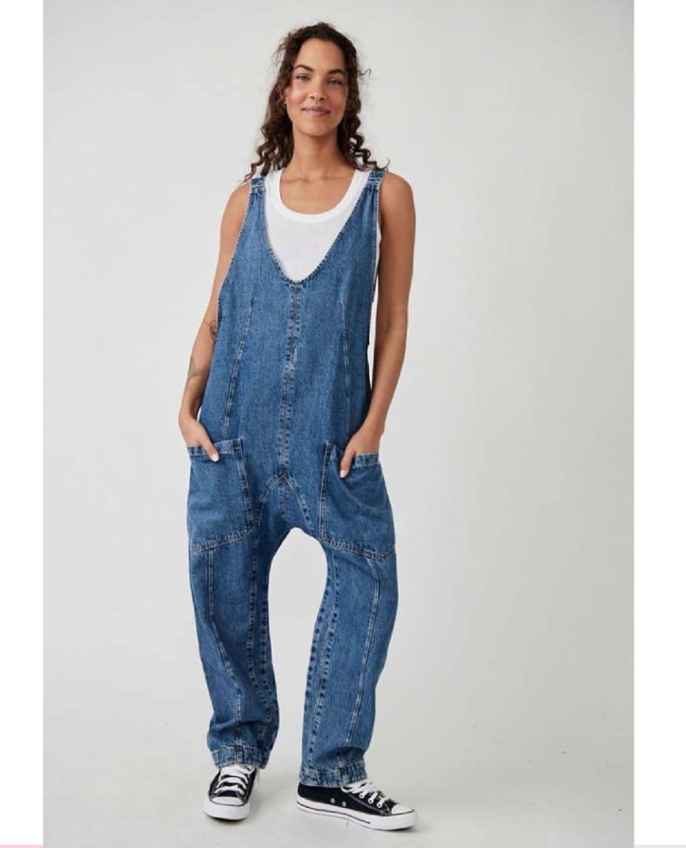 High Roller Jumpsuit Sapphire Blue - PINK ARROWS