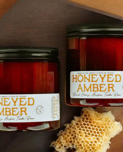 Honeyed Amber Spiced Honey Candle - PINK ARROWS