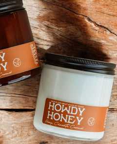 Howdy Honey Vanilla, Caramel & Honey Candle - PINK ARROWS