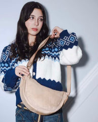 Hug Hobo Bag in Taupe - PINK ARROWS