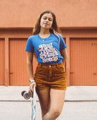 Hug Trees & Plant Seeds Graphic T-Shirt - PINK ARROWS