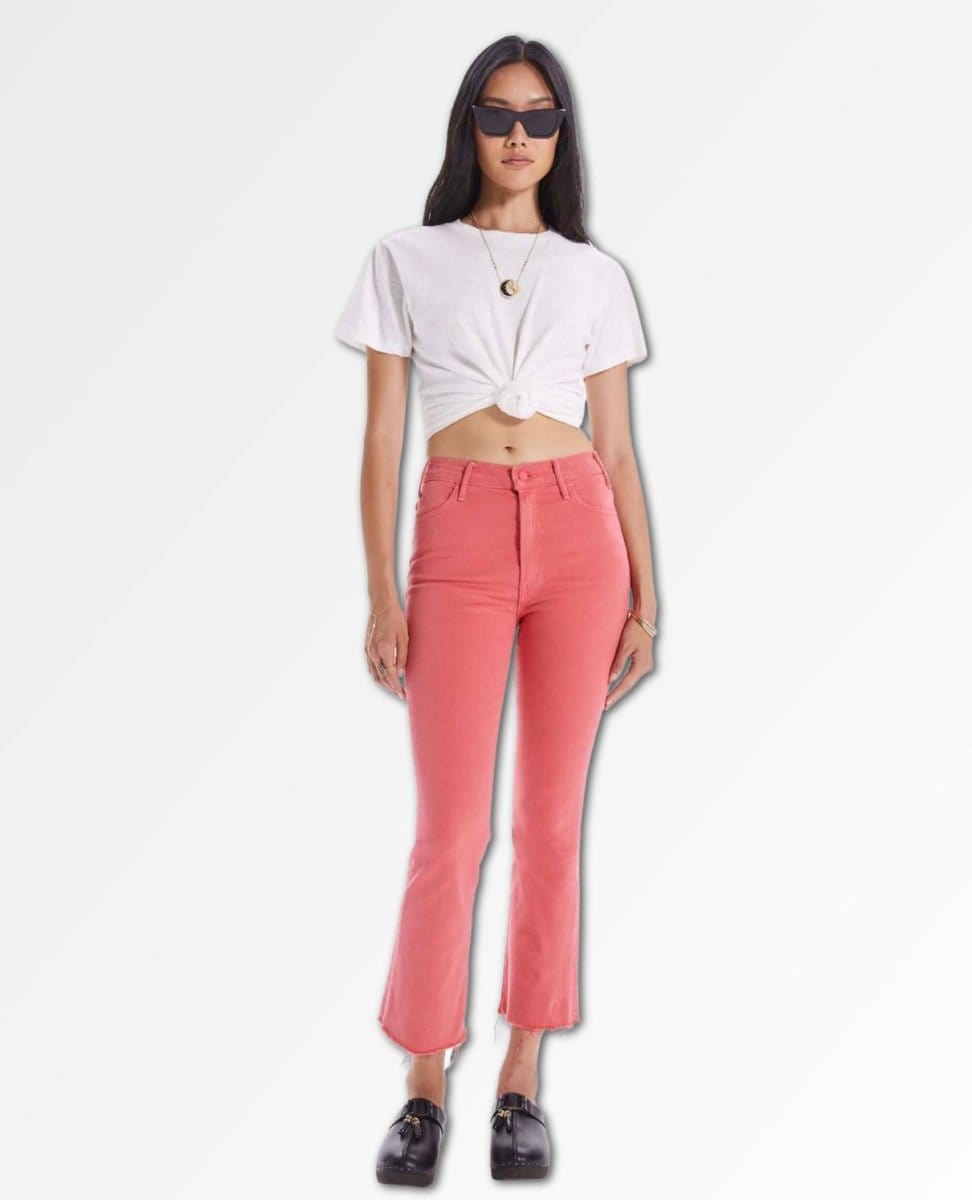 Hustler Ankle Fray Rose of Sharon - PINK ARROWS
