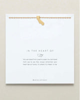 In The Heart Of California Necklace Gold - PINK ARROWS