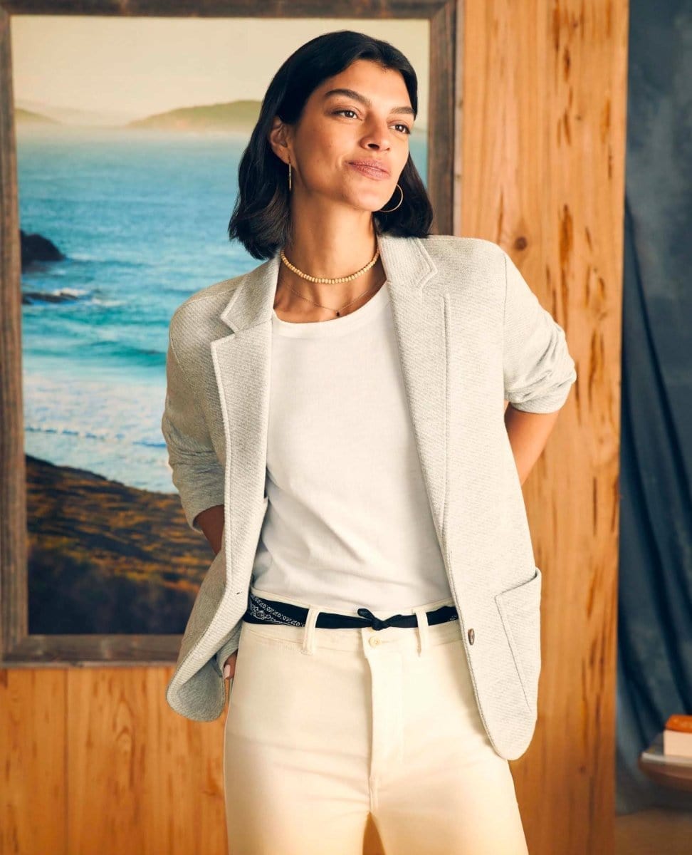 Inlet Blazer Hendricks Heather Grey PINK ARROWS