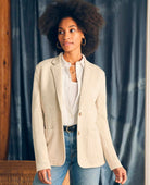 Inlet Blazer Oatmeal Melange - PINK ARROWS