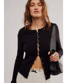 It's On Cardigan Black - PINK ARROWS