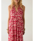Jade Dress in Bora Bora Tabasco - PINK ARROWS