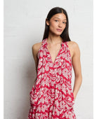 Jade Dress in Bora Bora Tabasco - PINK ARROWS