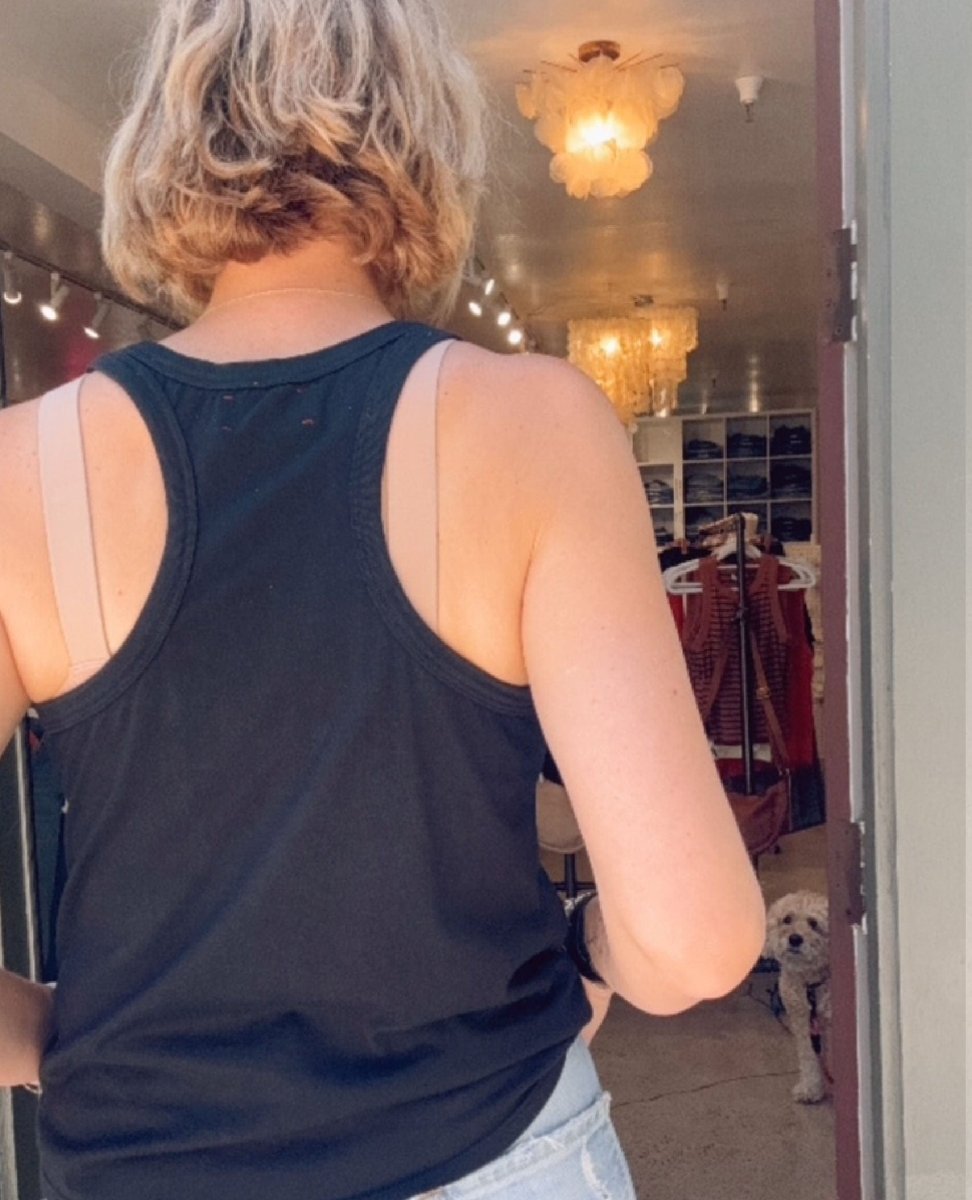 Jett Tank Jet Black - PINK ARROWS