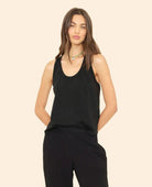 Jett Tank Jet Black - PINK ARROWS