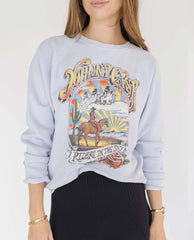 Johnny Cash Lavender Vintage Sweatshirt - PINK ARROWS