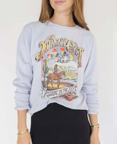 Johnny Cash Lavender Vintage Sweatshirt - PINK ARROWS