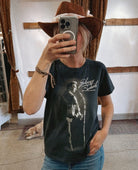 Johnny Cash Stand My Ground Tour Tee - PINK ARROWS