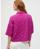 Joseph Ribkoff Bubble Blouse Purple Orchid - PINK ARROWS
