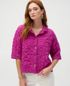 Joseph Ribkoff Bubble Blouse Purple Orchid - PINK ARROWS