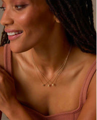 Just for You Initial Necklace 14k Gold - PINK ARROWS