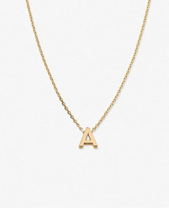 Just for You Initial Necklace 14k Gold - PINK ARROWS