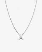 Just for You Initial Necklace Silver - PINK ARROWS