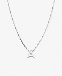 Just for You Initial Necklace Silver - PINK ARROWS