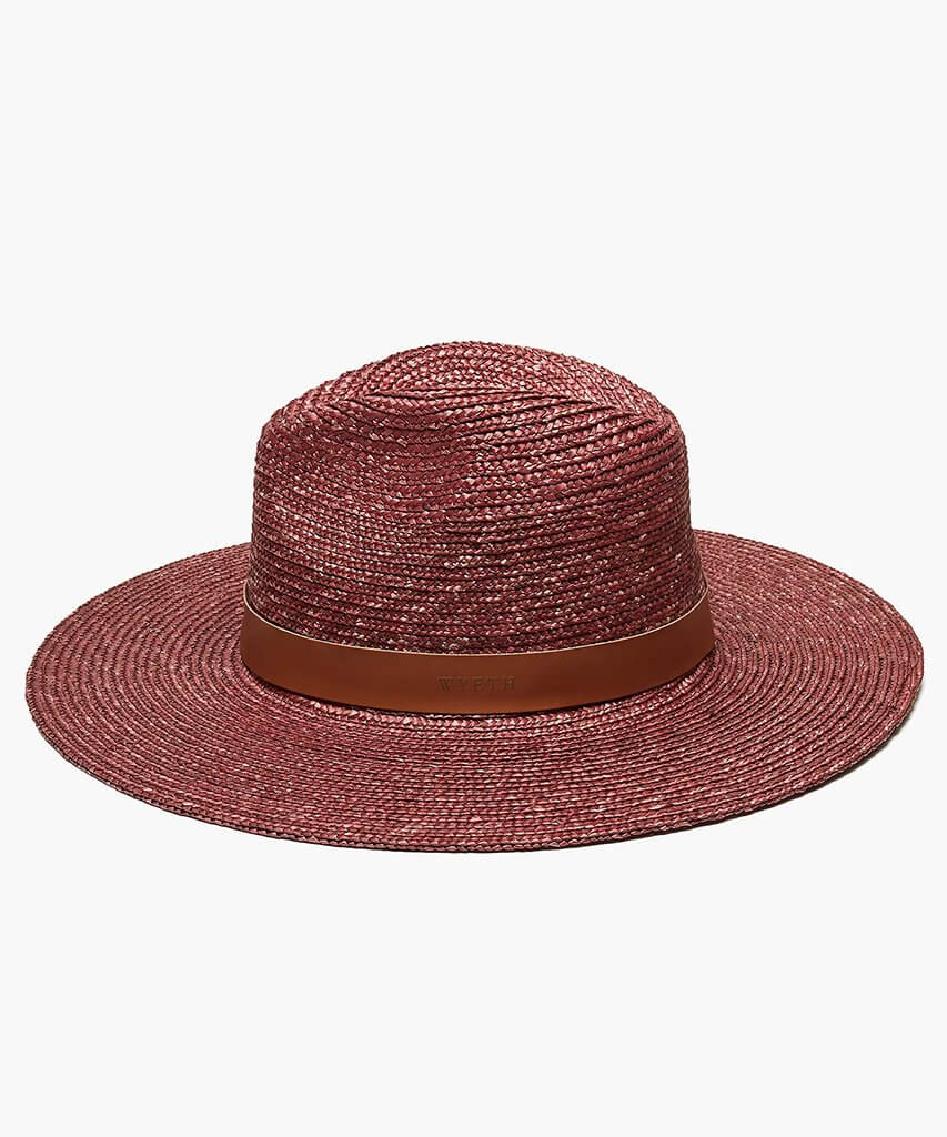 Kamryn Straw Fedora Assorted Colors - PINK ARROWS