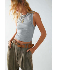 Kate Tank Heather Grey - PINK ARROWS