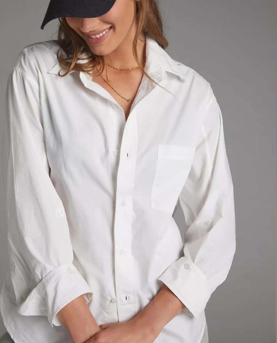 Kayla Shirt Optic White - PINK ARROWS