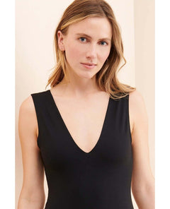 Keep it Sleek Bodysuit Black - PINK ARROWS