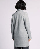 Kenzie Perfect Heather Grey Coat - PINK ARROWS