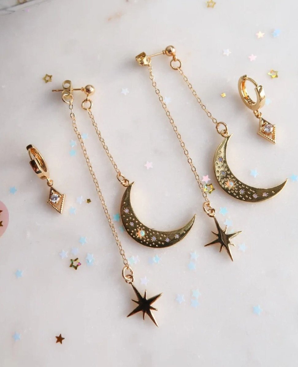 Kiss Me At Midnight Earrings - PINK ARROWS