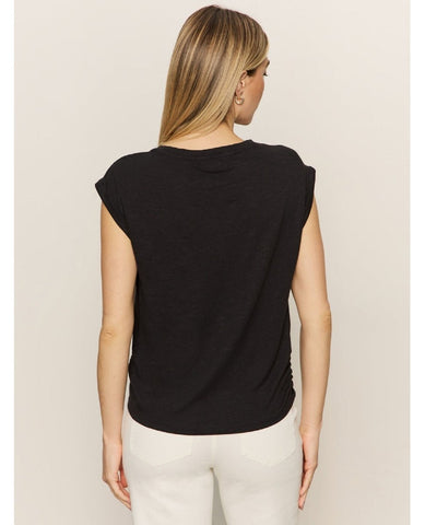 Knotted Muscle Tee Black - PINK ARROWS