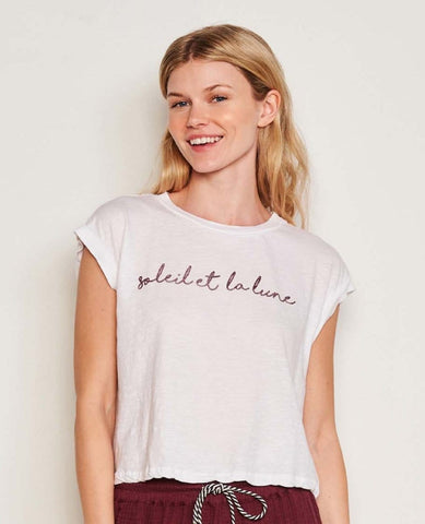 La Lune Tank Optic White - PINK ARROWS