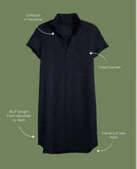 Lauren Polo Dress Black - PINK ARROWS