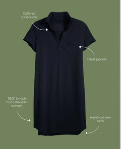 Lauren Polo Dress Black - PINK ARROWS