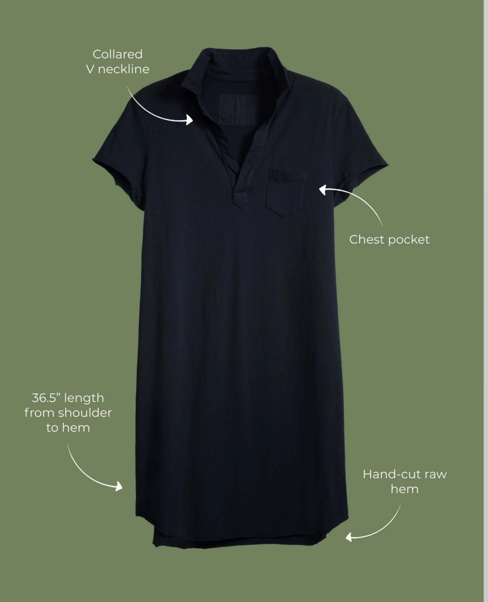 Lauren Polo Dress Black - PINK ARROWS