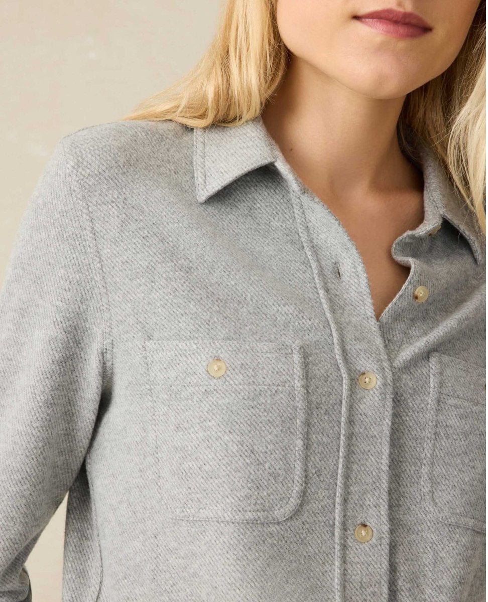 Legend Fossil Grey Twill Sweater Shirt – PINK ARROWS