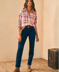 Legend Sweater Shirt Amelia Plaid - PINK ARROWS