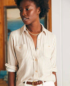 Legend Sweater Shirt Tannin Stripe - PINK ARROWS