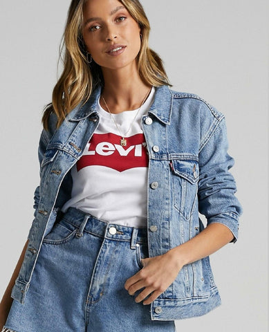 Levi's 90's Trucker Jacket Soft As Butter - PINK ARROWS