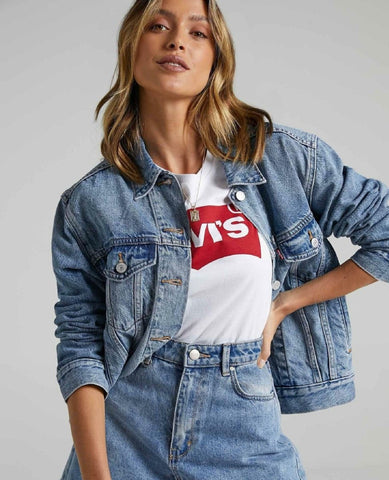 Levi's 90's Trucker Jacket Soft As Butter - PINK ARROWS