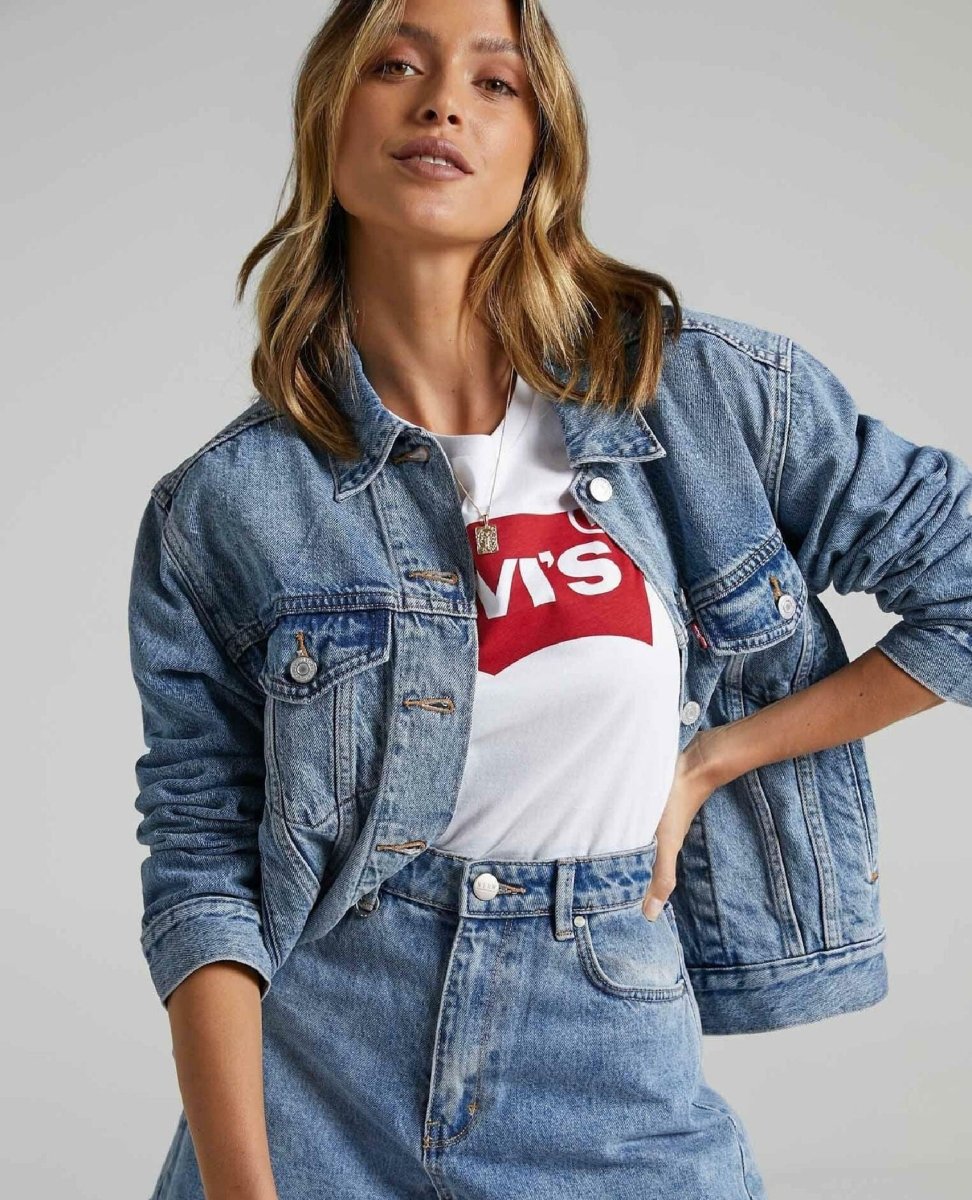 Levi's 90's Trucker Jacket Soft As Butter - PINK ARROWS