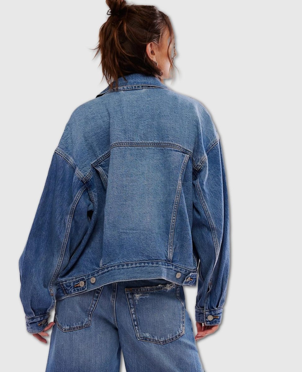 Levi's 90's Trucker Jacket Soft As Butter Dark - PINK ARROWS