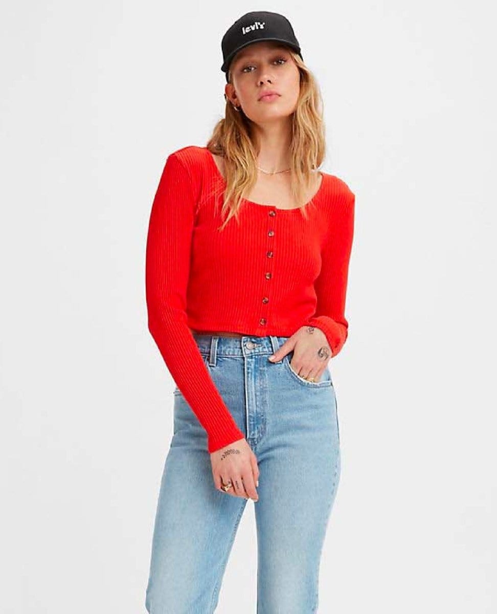 Levi's Poppy Long Sleeve Cardi - PINK ARROWS