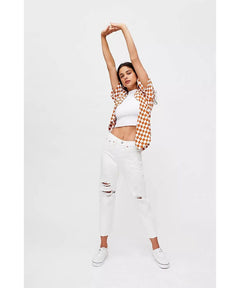 Levi's Wedgie Straight Cloud Bank - PINK ARROWS